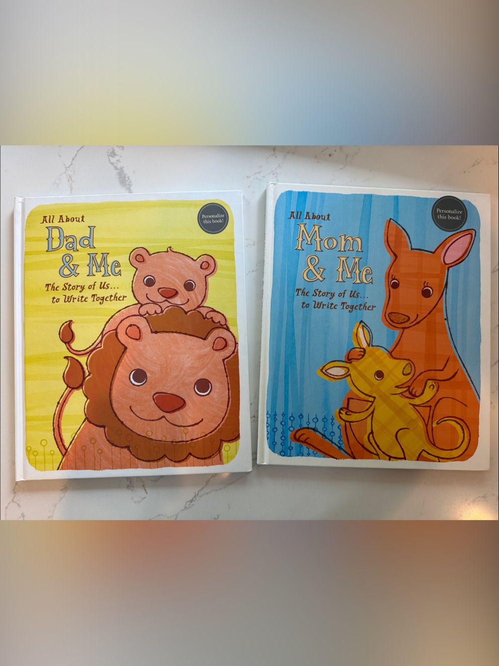 Hallmark All About Dad & Me and All About Mom & Me hardcover books NEW